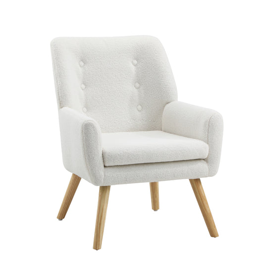 White Sherpa Armchair