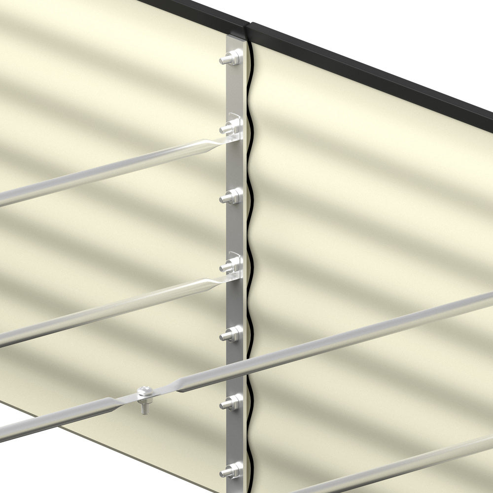 Raised Garden Bed Galvanized Steel 2pcs