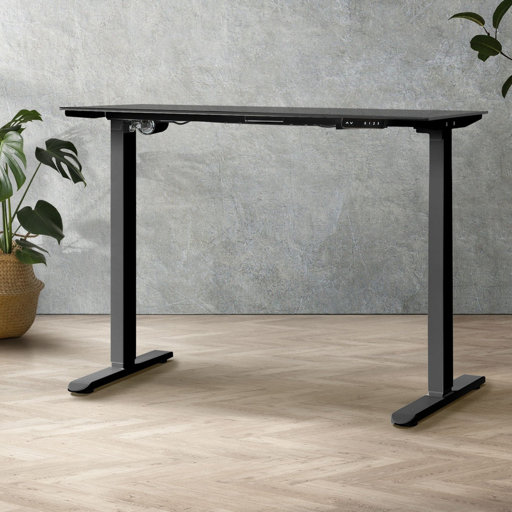 Adjustable Sit-Stand Desk Frame Black