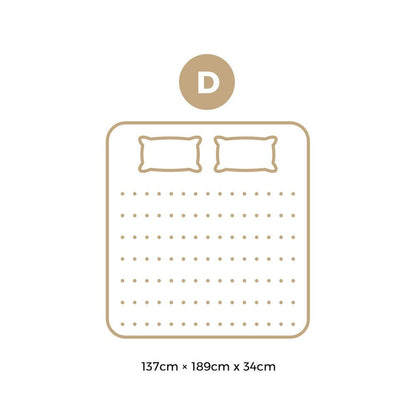 Double Mattress with Cool Gel Pocket Spring 34 cm