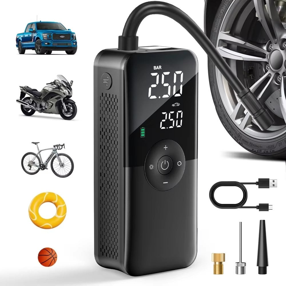 Rechargeable Electric Inflator Digital Air Compressor Pump