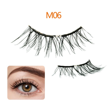 Reusable Natural Look 3D Lashes Soft Magnetic Eyelashes