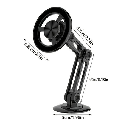 Rotatable Foldable Metal Magnetic Car Phone Holder