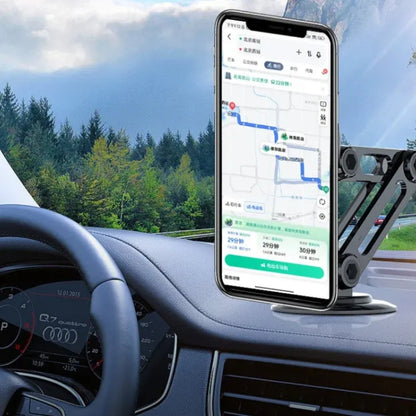 Rotatable Foldable Metal Magnetic Car Phone Holder