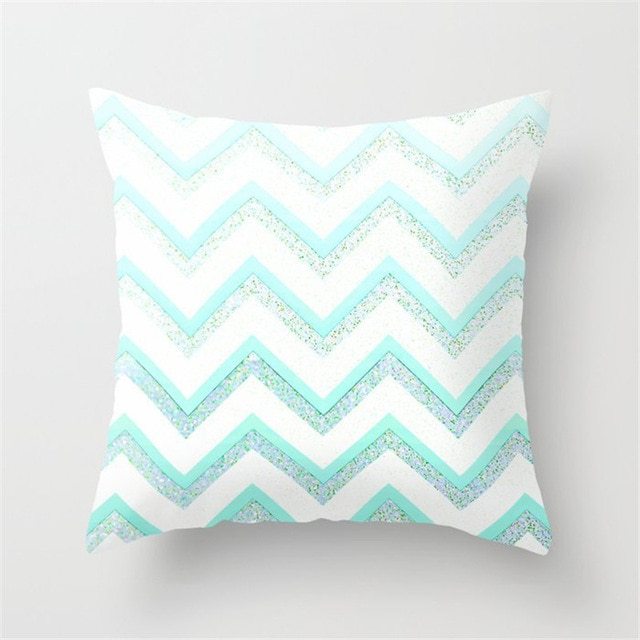 Mint Green Peach Skin Pillowcase Cushion Cushion Pillowcase