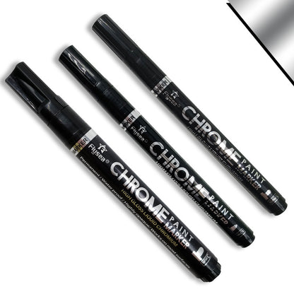 Car Electroplating Silver Wheel Steel Ring Scratch Repair Paint Pen Stainless Steel Metal Mirror Chrome-plated Marker Pen