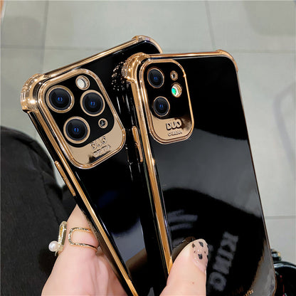 Luxurious Electroplating Creative Clock Support Case