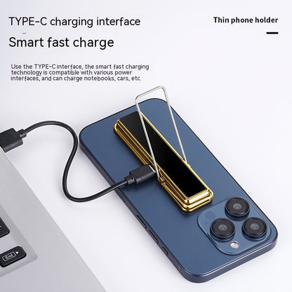 N8011 Portable And Versatile Mobile Phone Holder Creative Cigarette Lighter USB Charging Tungsten Lighter