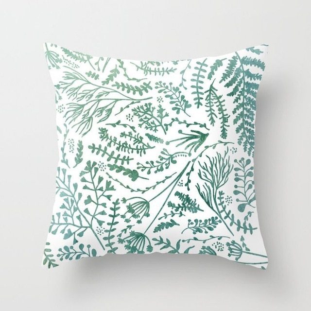 Mint Green Peach Skin Pillowcase Cushion Cushion Pillowcase