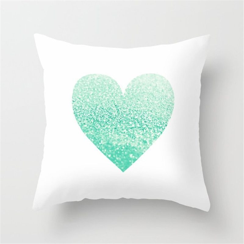 Mint Green Peach Skin Pillowcase Cushion Cushion Pillowcase