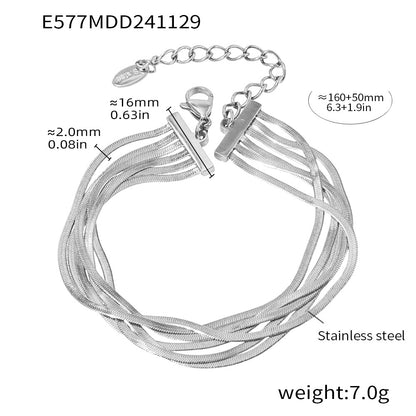 Titanium Steel PVD Vacuum Gold-plated Non-fading Women's Jewelry