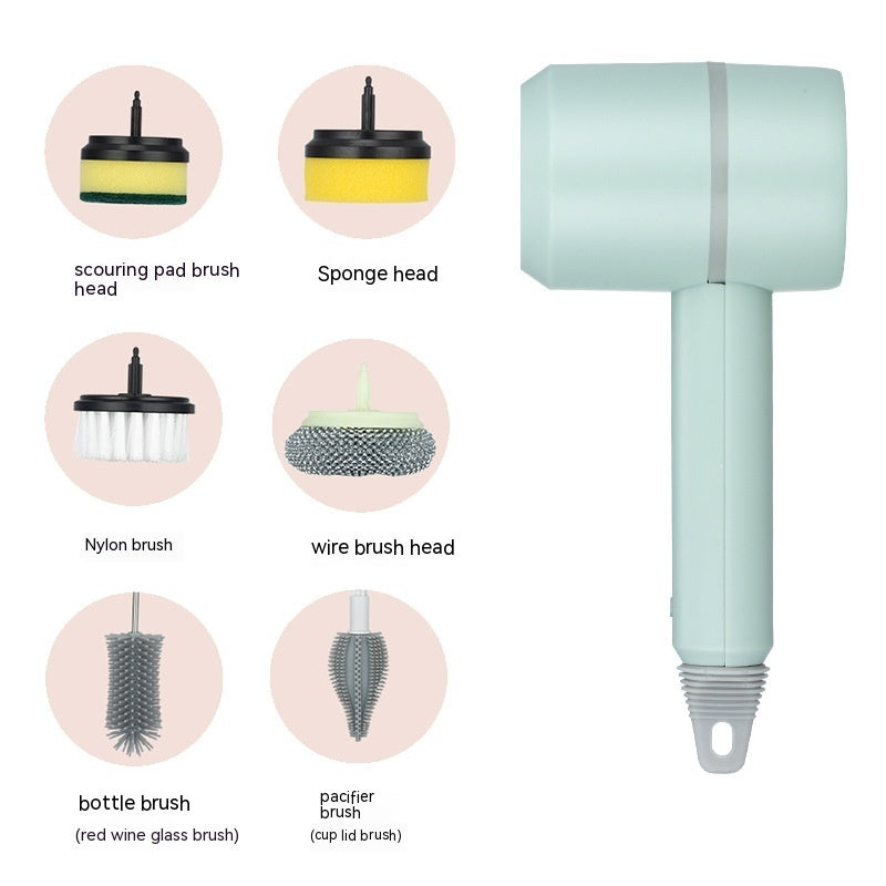 Multifunction Electric Cleaning Brush - Wireless USB Rechargeable, Professional Scrubber for Kitchen, Bath, and More
