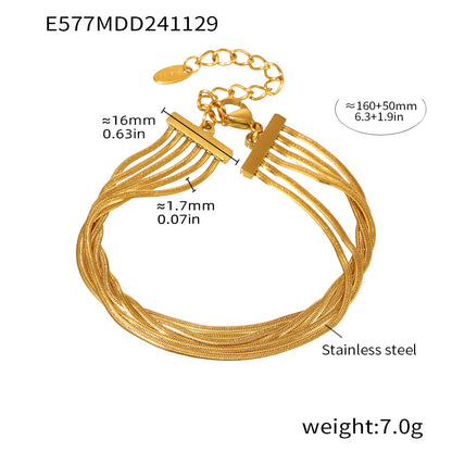 Titanium Steel PVD Vacuum Gold-plated Non-fading Women's Jewelry