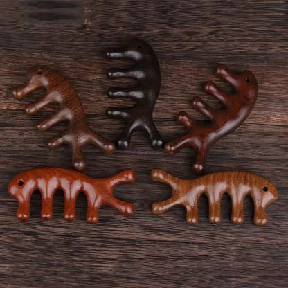 Stylish And Simple Natural Ebony Meridian Comb