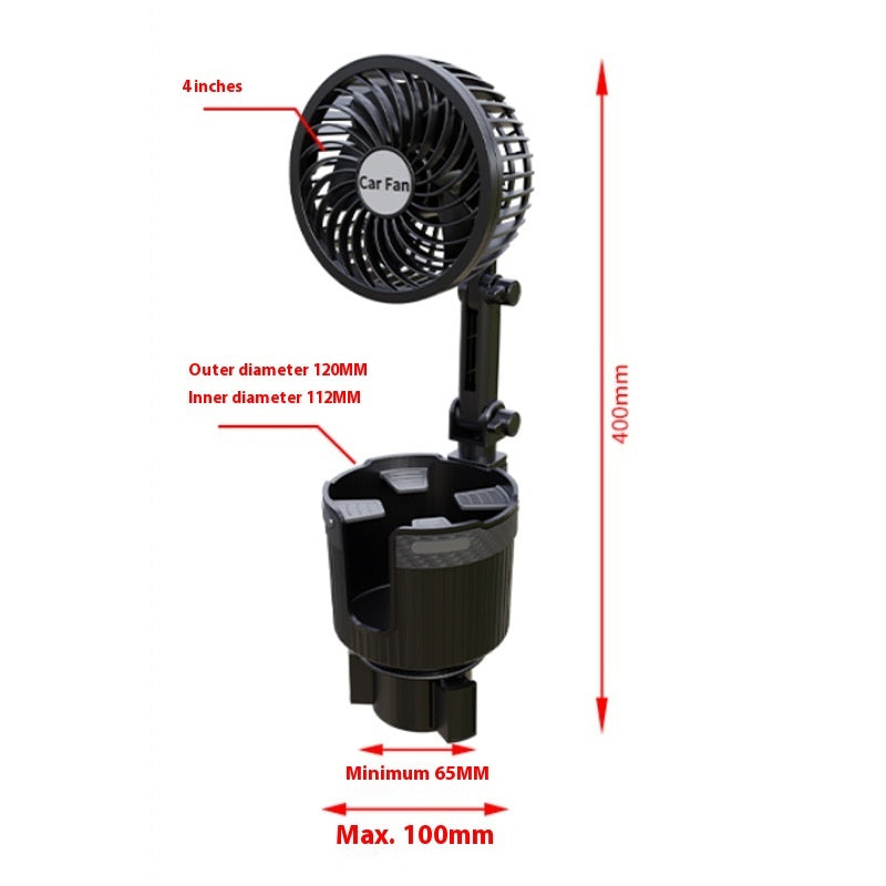 Supplies Car Water Cup Holder Fan