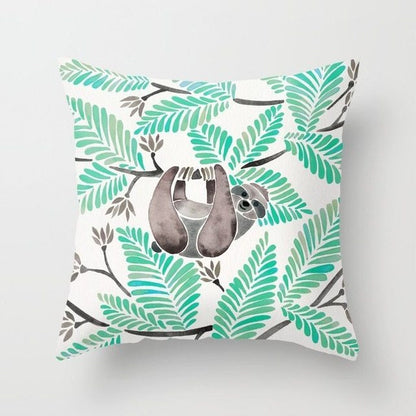 Mint Green Peach Skin Pillowcase Cushion Cushion Pillowcase
