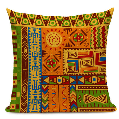 Geometric Pattern Decorative Pillowcase Linen Pillowcase Sofa