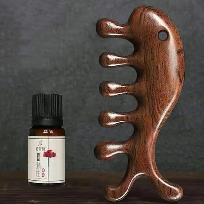 Stylish And Simple Natural Ebony Meridian Comb