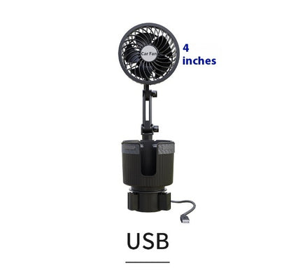 Supplies Car Water Cup Holder Fan