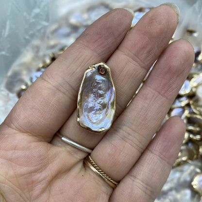 Natural Freshwater Recycled Pearl Pendant DIY Jewelry