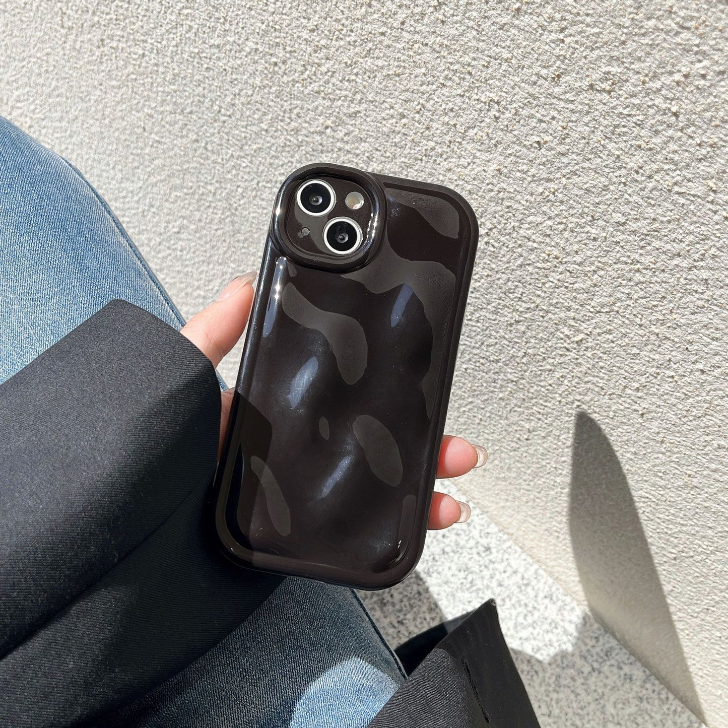 Creative Solid Color Meteorite Phone Case