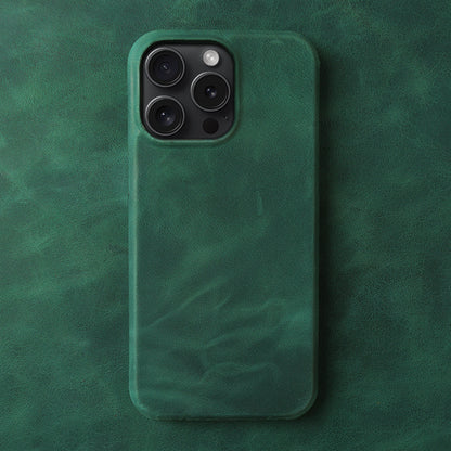 Applicable Crazy Horse Pattern Leather Phone Case