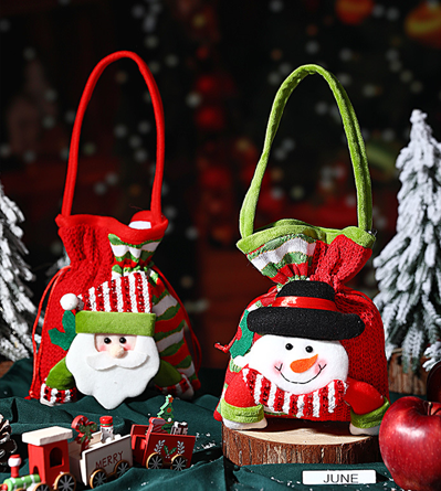Christmas gift Festive Aussie Christmas Gift Bags: Cute Reindeer, Santa & Snowman Pouches for Xmas Treats & Gifting（Snowman） 