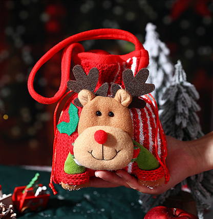 Christmas gift Festive Aussie Christmas Gift Bags: Cute Reindeer, Santa & Snowman Pouches for Xmas Treats & Gifting（Snowman） 