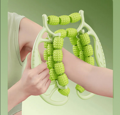 Christmas gift Muscle Relief Massage Roller: High-Density Foam Roller for Deep Tissue Relaxation, Fitness Recovery & Home Use（green） 