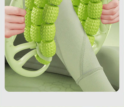 Christmas gift Muscle Relief Massage Roller: High-Density Foam Roller for Deep Tissue Relaxation, Fitness Recovery & Home Use（yellow） 