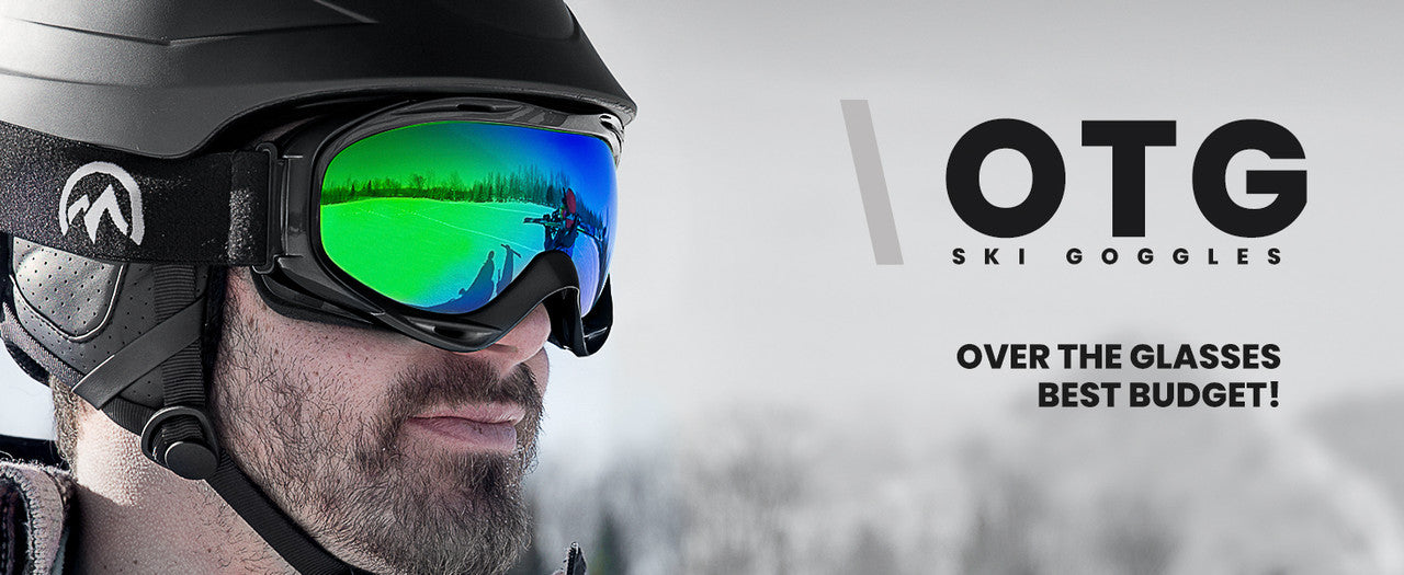 OutdoorMaster OTG Ski Goggles - Over Glasses Ski/Snowboard Goggles for Men, Women & Youth - 100% UV Protection-OM-5
