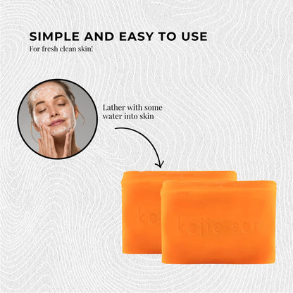 2x 135g Kojie San Soap Bar - Original Kojic Acid Bars