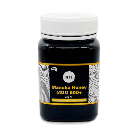 Orku 500g MGO 500+ Australian Manuka Honey - 100% Raw Natural Pure Jelly Bush