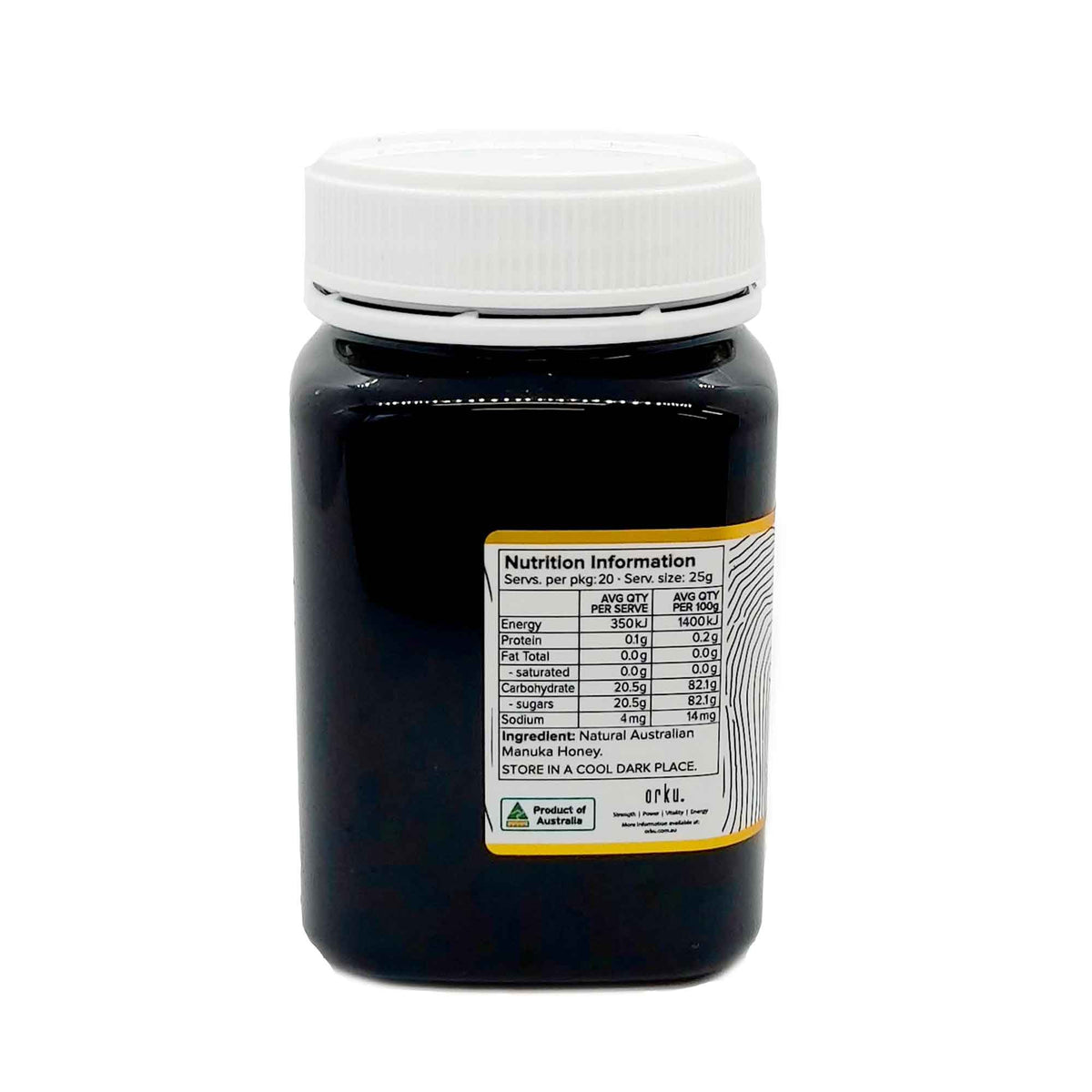 Orku 500g MGO 900+ Australian Manuka Honey - 100% Raw Natural Pure Jelly Bush