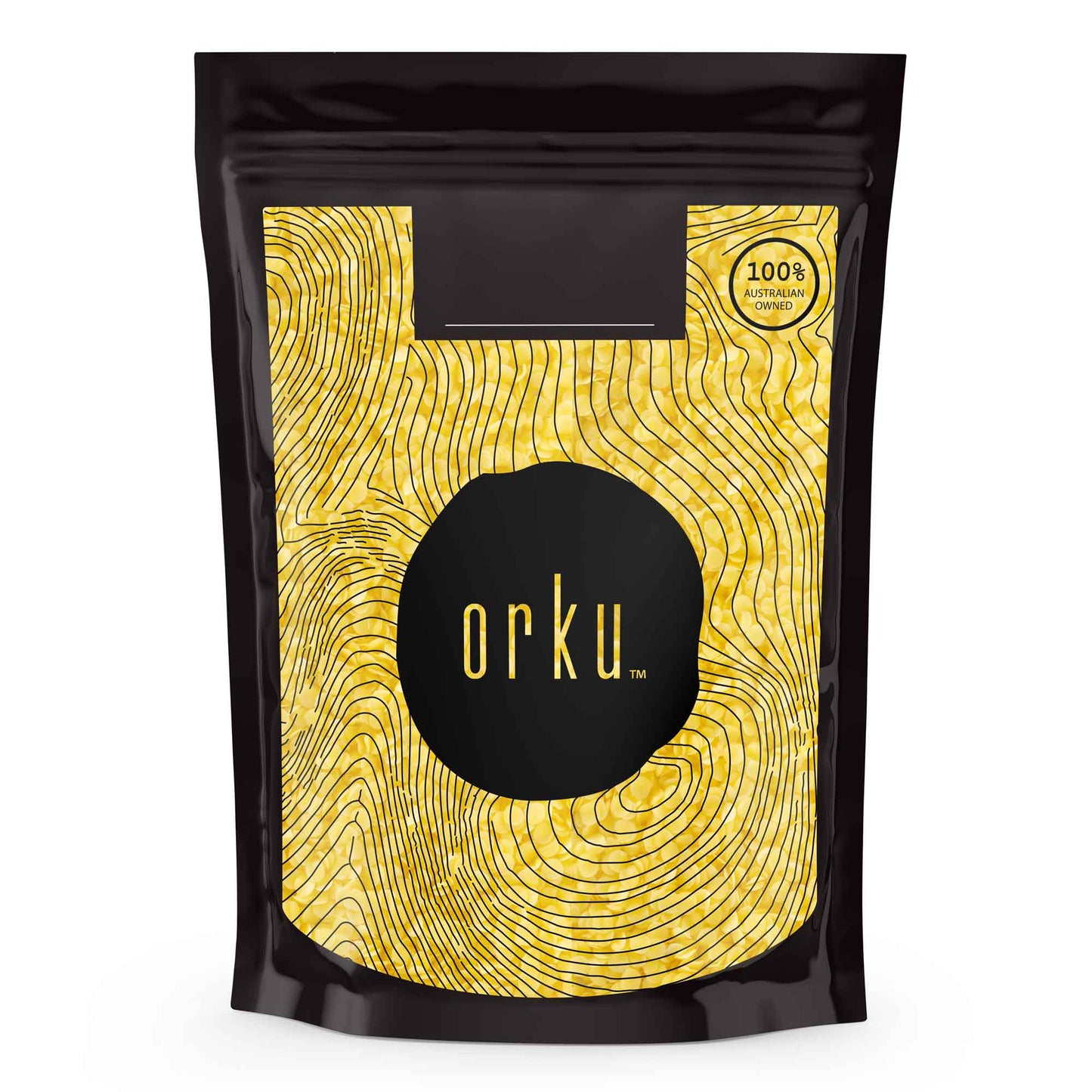 Orku 100g Organic Beeswax Pellets Yellow - Cosmetic Grade Pure Bees Wax Pastille