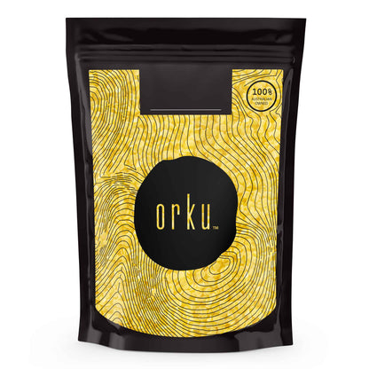 Orku 100g Organic Beeswax Pellets Yellow - Cosmetic Grade Pure Bees Wax Pastille