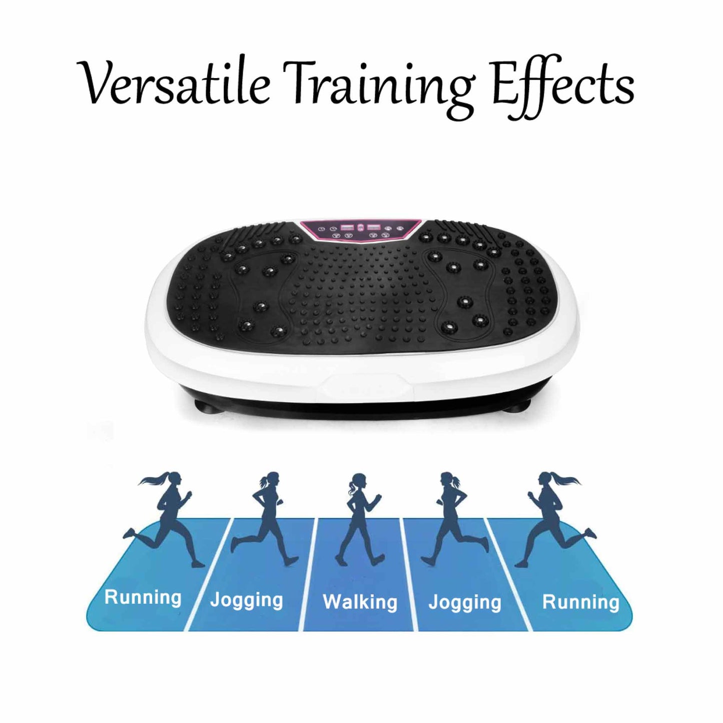 Social Hike White Mini Vibration Plate - Vibrating Exercise Machine Platform