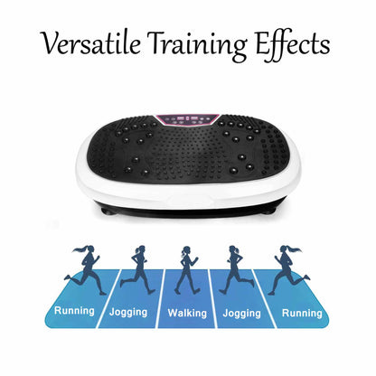 Social Hike White Mini Vibration Plate - Vibrating Exercise Machine Platform