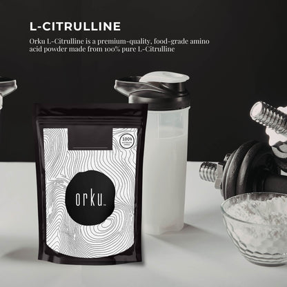 Orku 100g L-Citrulline Powder Buckets - 100 % Pure Food Grade Amino Acid