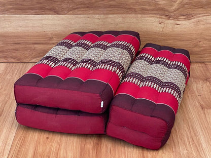 Mothers day gift Meditation Cushion Set RED Medium Size-RED3-Fold Zafu