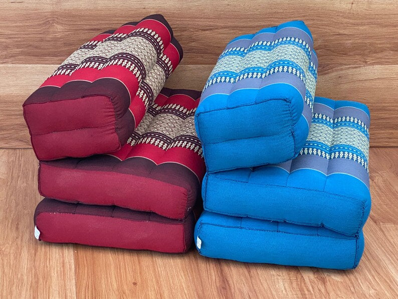 Mothers day gift Meditation Cushion Set RED Medium Size-RED3-Fold Zafu