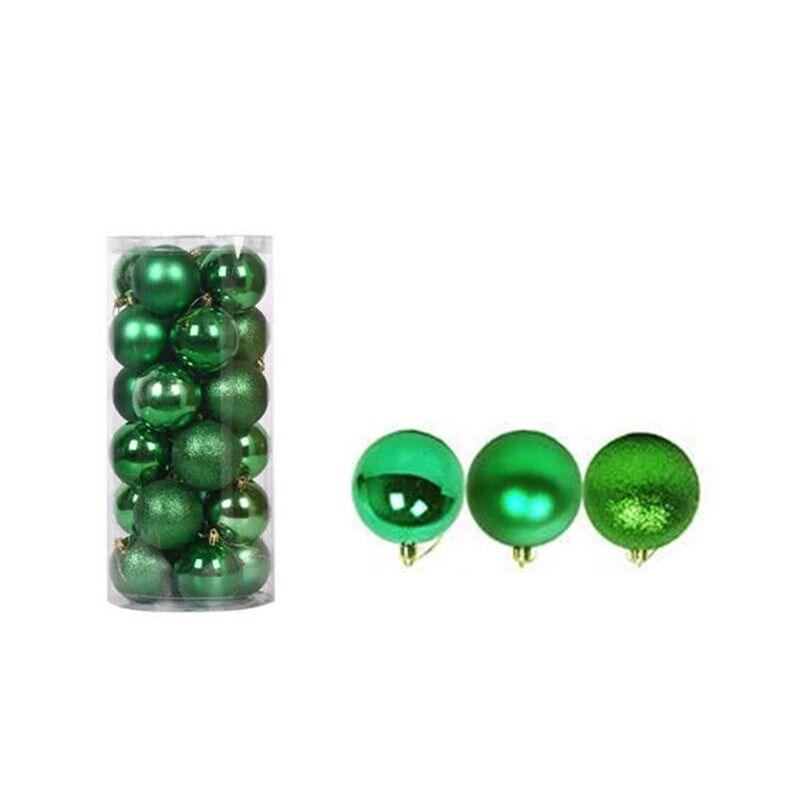 24Pcs/Pack Christmas Tree Xmas Balls Decorations Baubles Party Wedding Ornament - Dark Blue