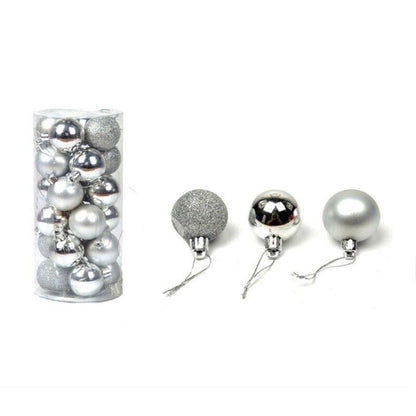 24Pcs/Pack Christmas Tree Xmas Balls Decorations Baubles Party Wedding Ornament - Fruit Green