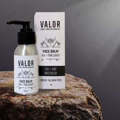 VALOR Decadent Shaving Gift Set – Organic Razor Kit with Soap, Brush, Balm & Body Bar