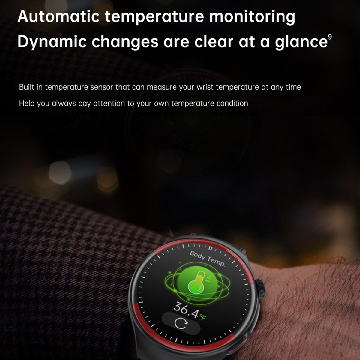 Smart Round Screen Watch With Bt Call And Health Tracking - Leather - Silicone Blue