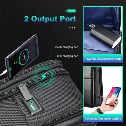 Waterproof Travel Laptop Backpack with Usb & Type-c Port - Large Capacity - Ultimate