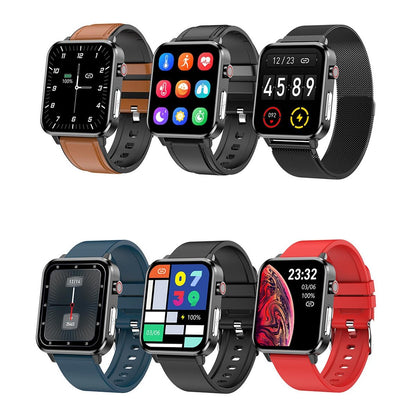 1.7 Inch Smart Bluetooth Watch With Heart Rate Monitor Blue