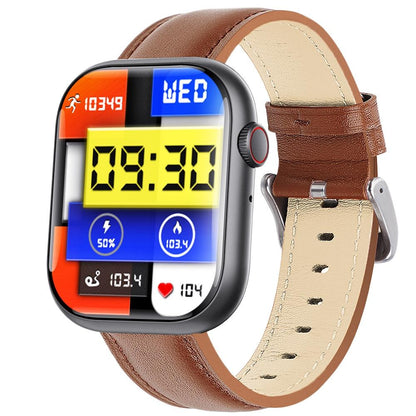 2.1 Inch Screen Smart Watch With Blood Sugar / Blood Oxygen Monitoring / Sos Alarm / 100+ Sports Modes - Black 3-Bead Steel - Black Pink