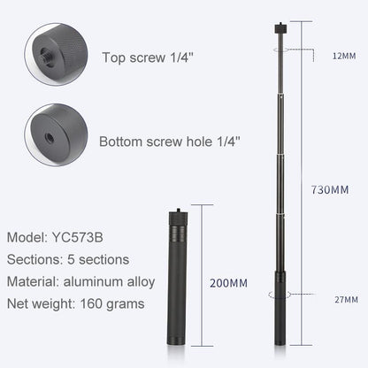 Stabilizing Extension Rod for Feiyu G5 / Spg / Wg2 Gimbal and Dji Pocket / Pocket 2