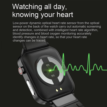 1.7 Inch Heart Rate Bluetooth Watch Red